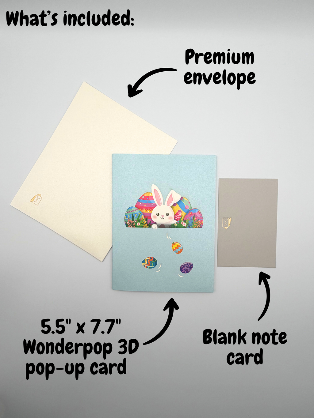 Easter Bunny Egg Garden 3D Pop-Up Greeting Card