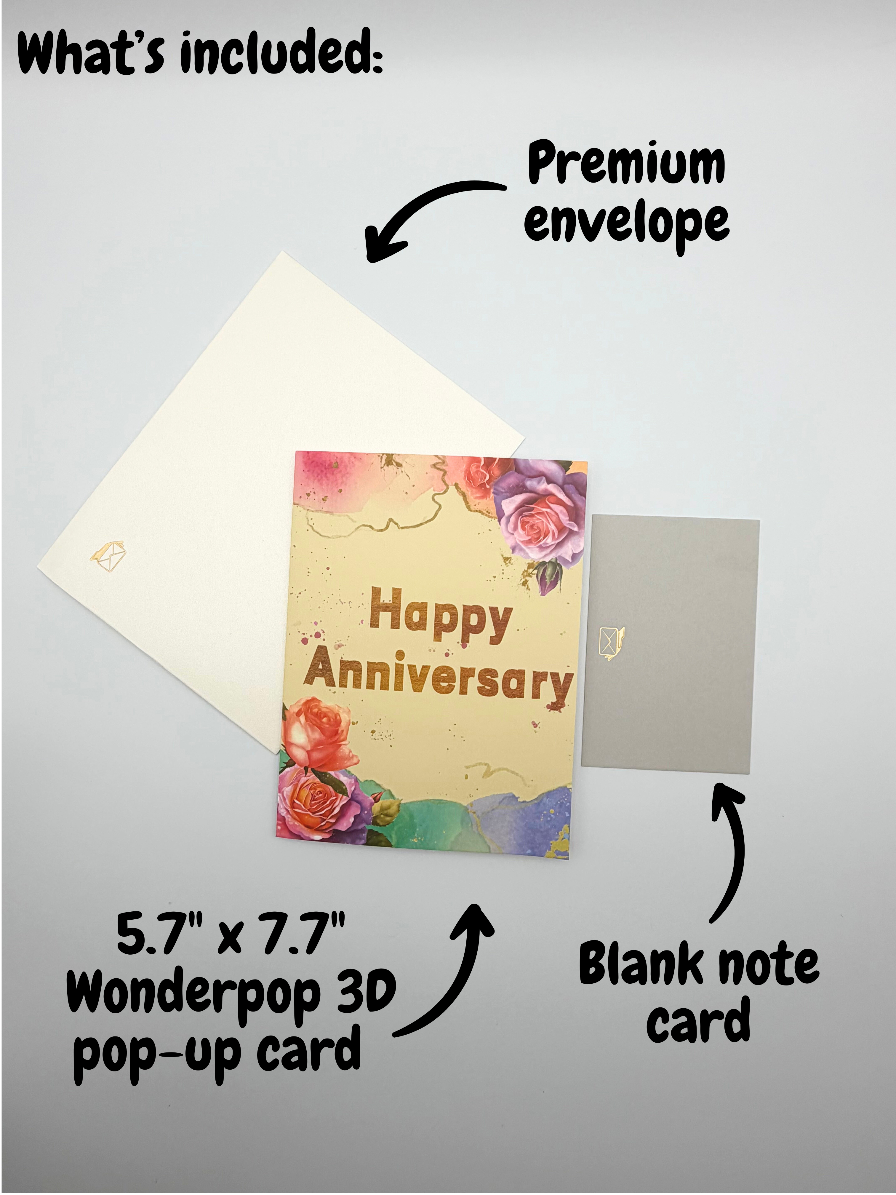 Happy Anniversary Celebration 3D Pop-Up Greeting Card