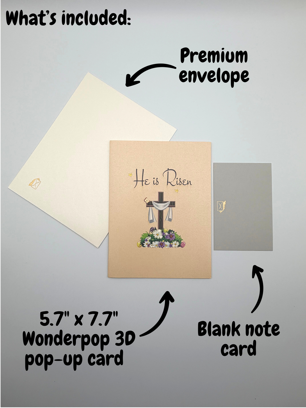 He Is Risen 3D Pop-Up Greeting Card