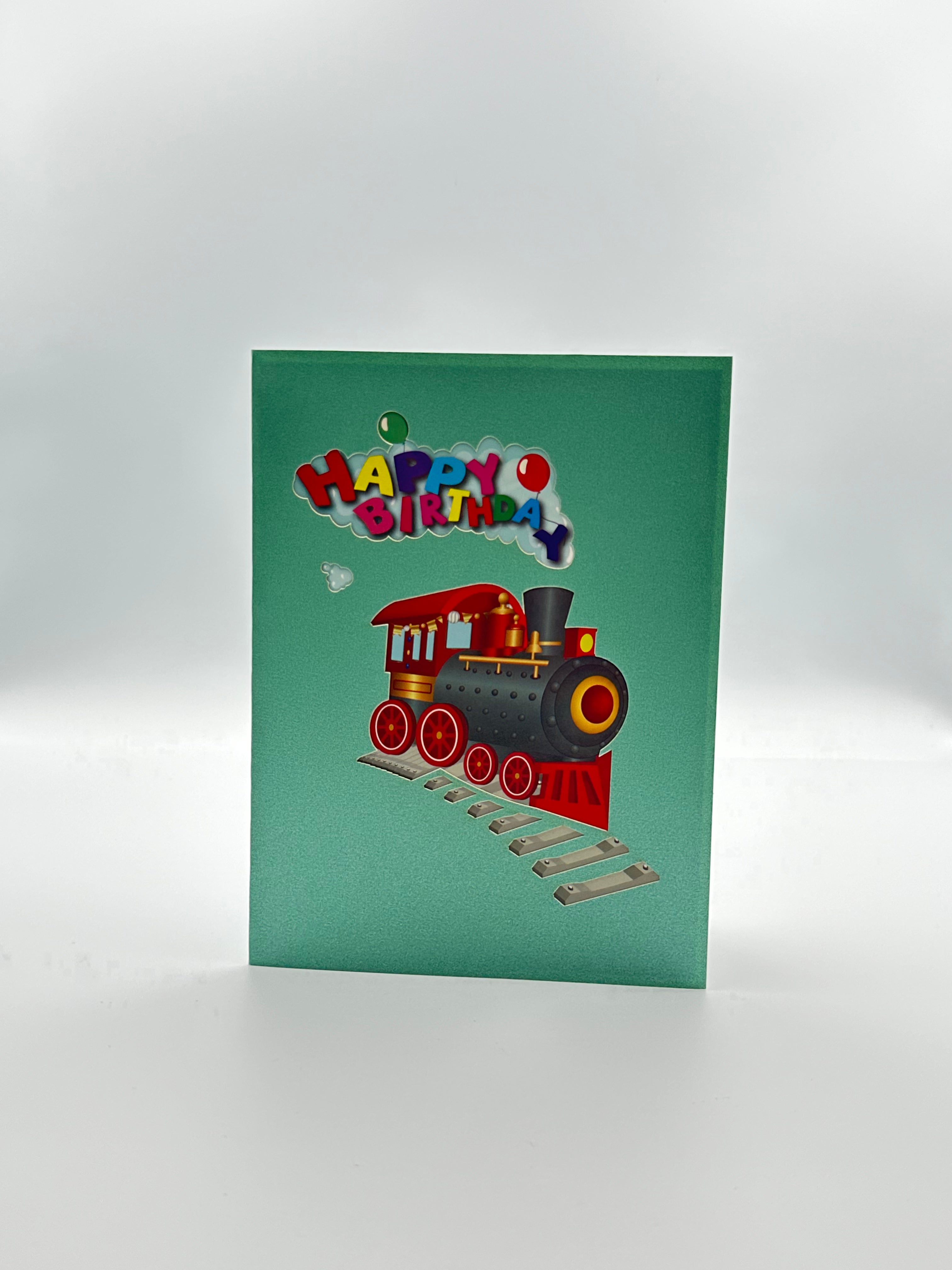 Happy Birthday Express Train Pop-up Card