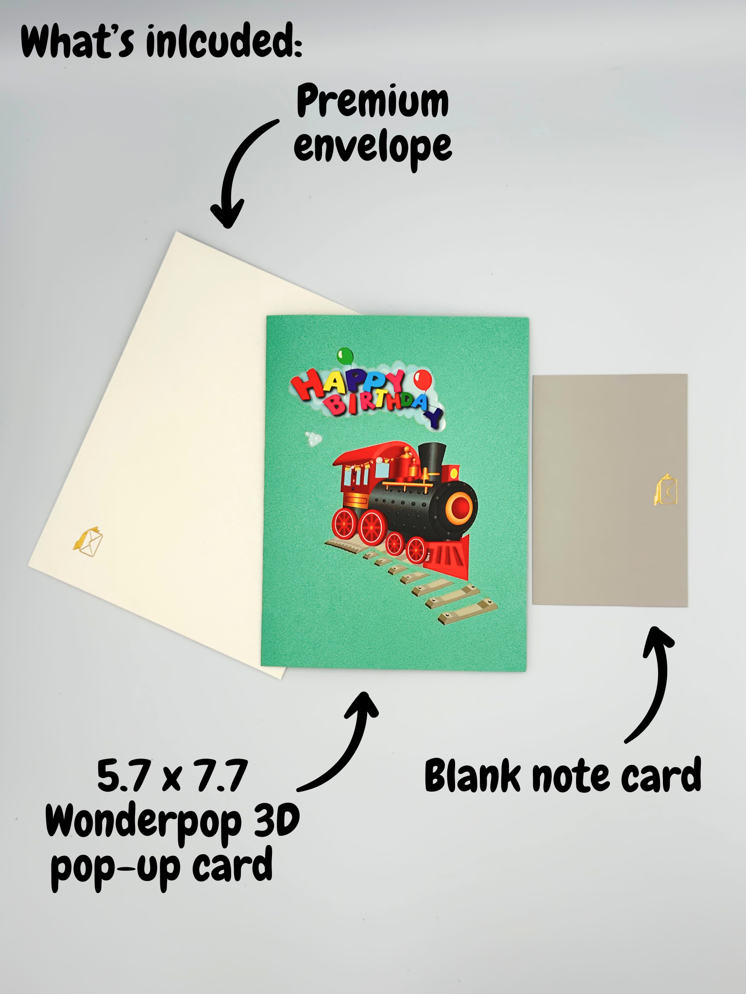 Happy Birthday Express Train Pop-up Card