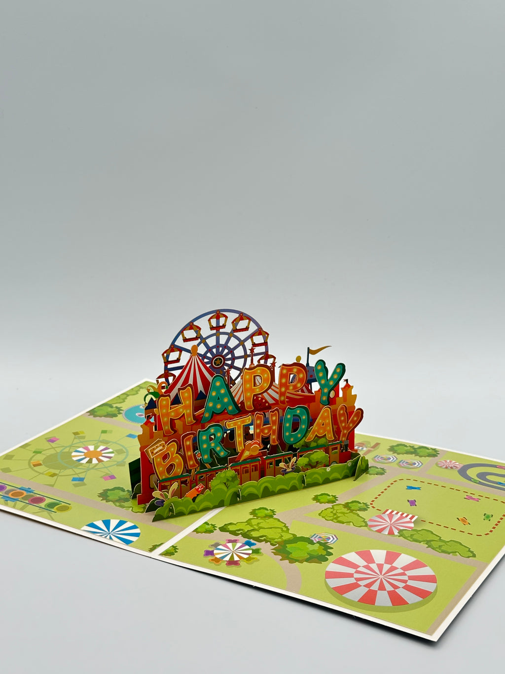 Carnival Birthday Card Pop-up Greeting Card