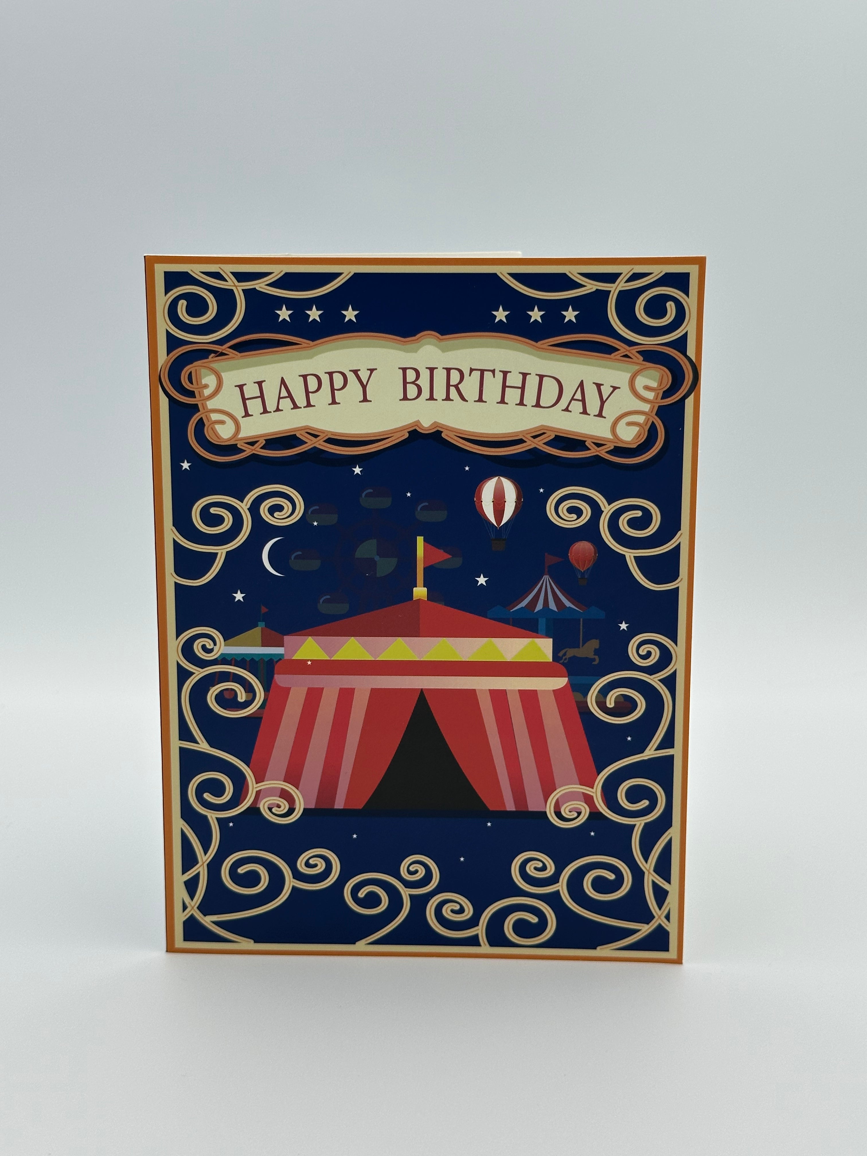 Carnival Birthday Card Pop-up Greeting Card
