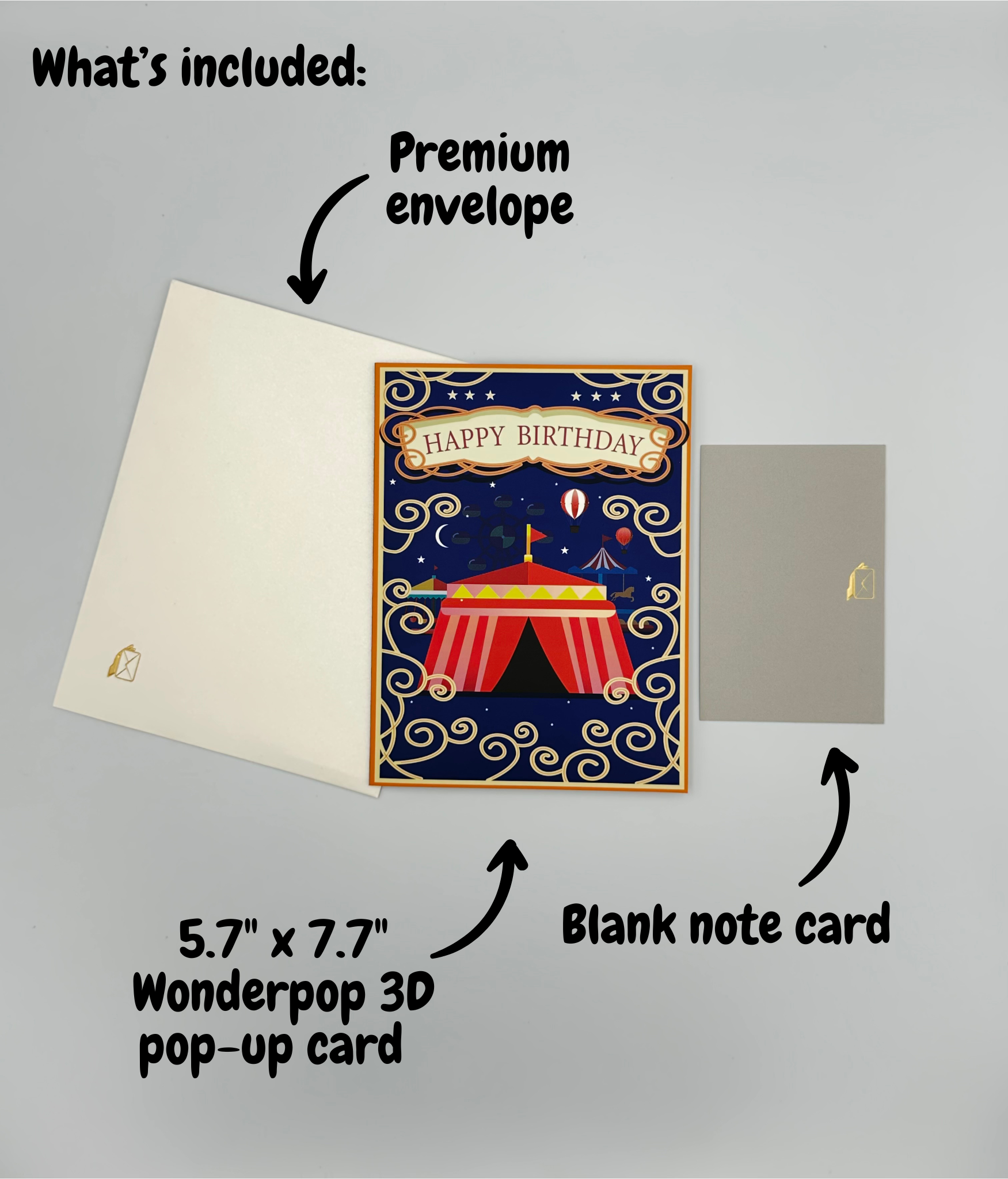 Carnival Birthday Card Pop-up Greeting Card