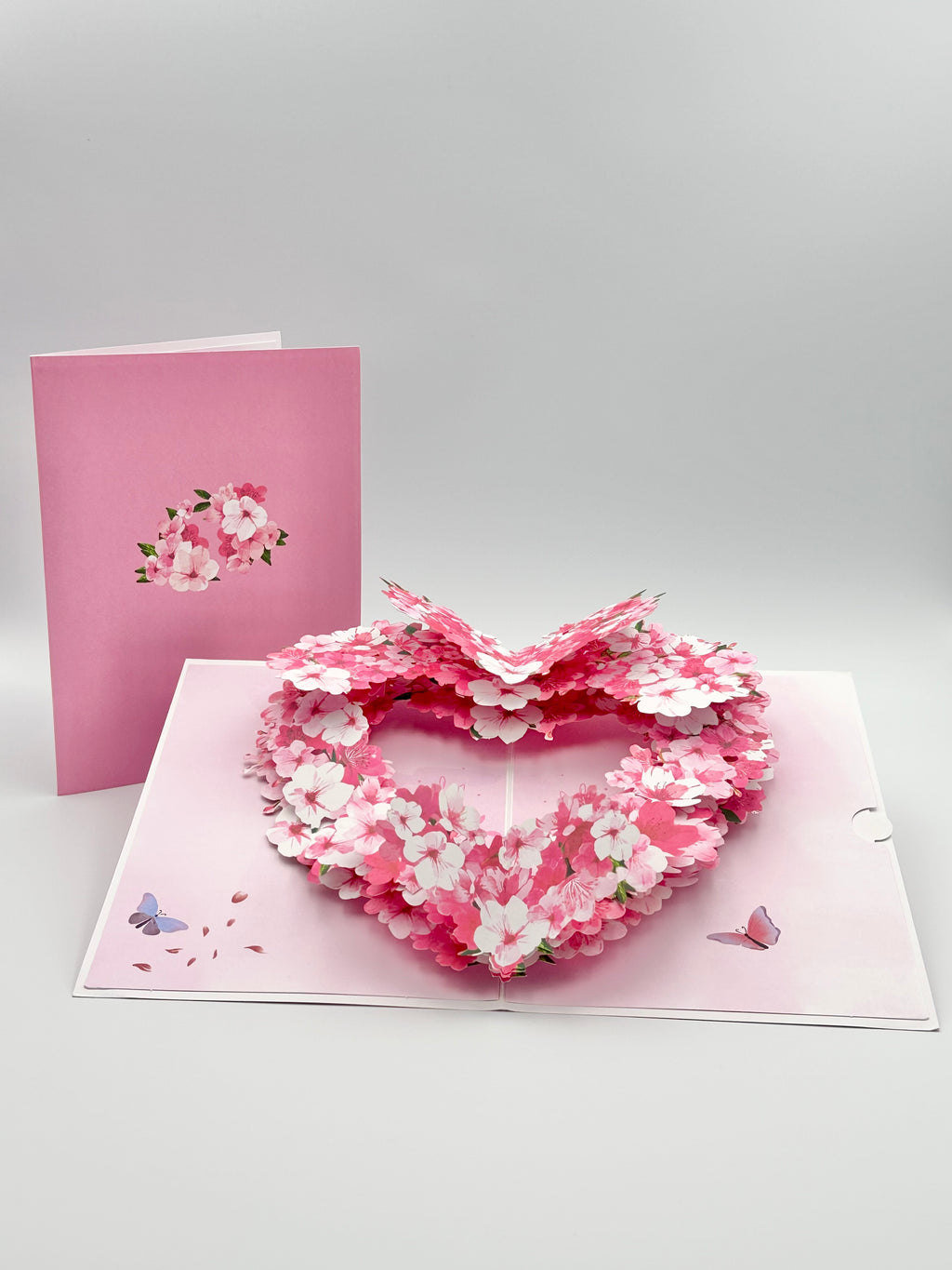 Floral Heart Pop-up Greeting Card