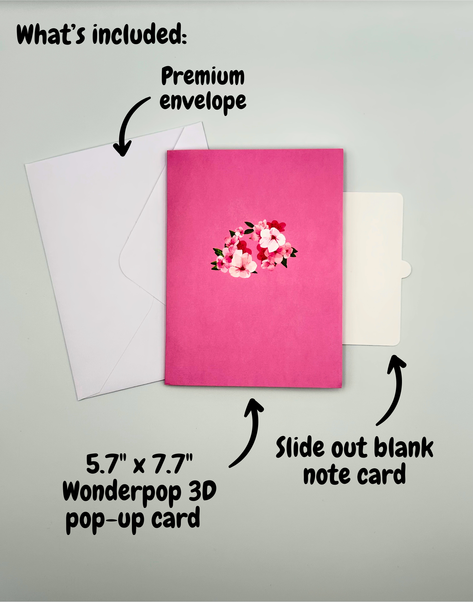Floral Heart Pop-up Greeting Card