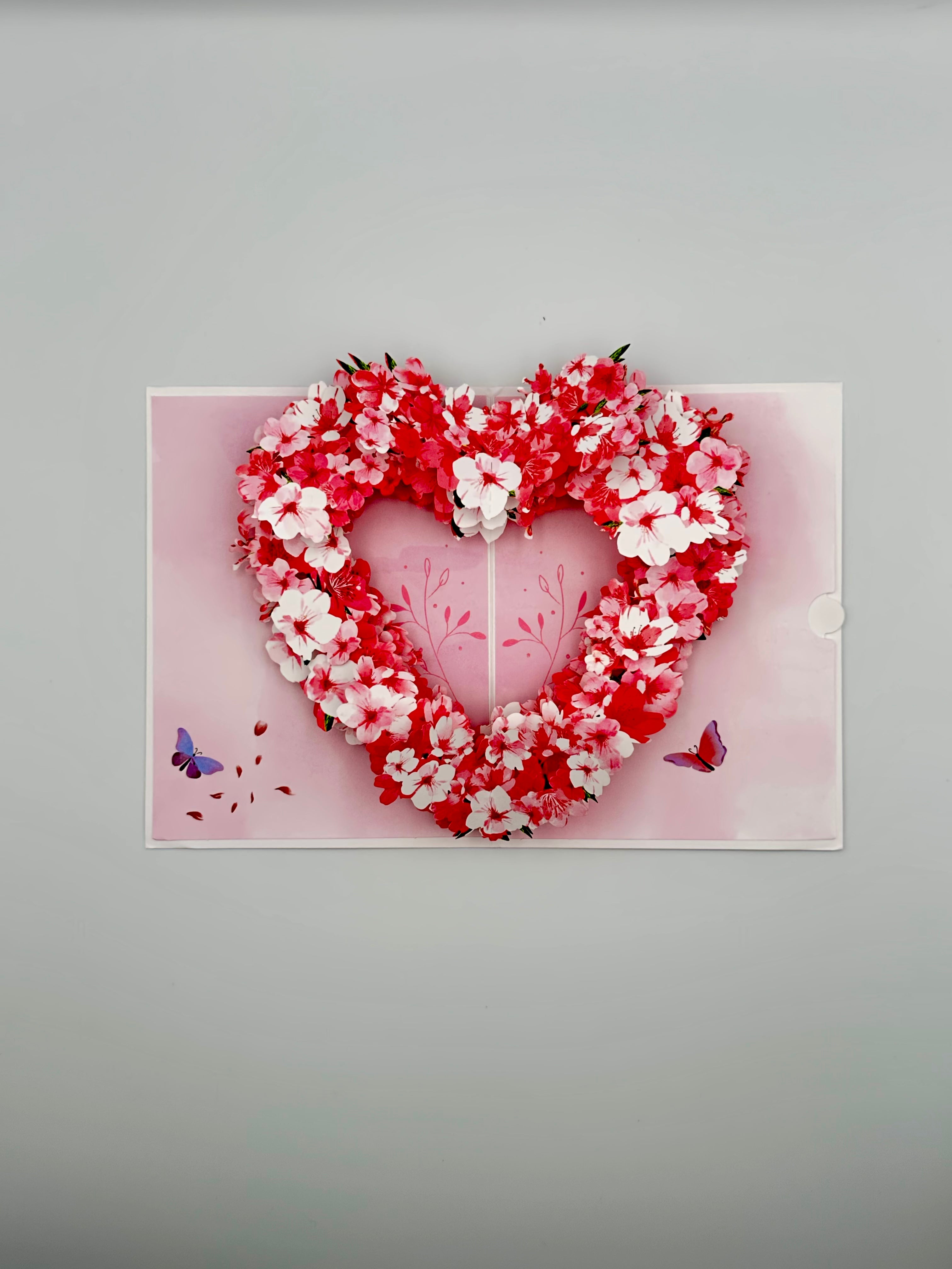 Floral Heart Pop-up Greeting Card