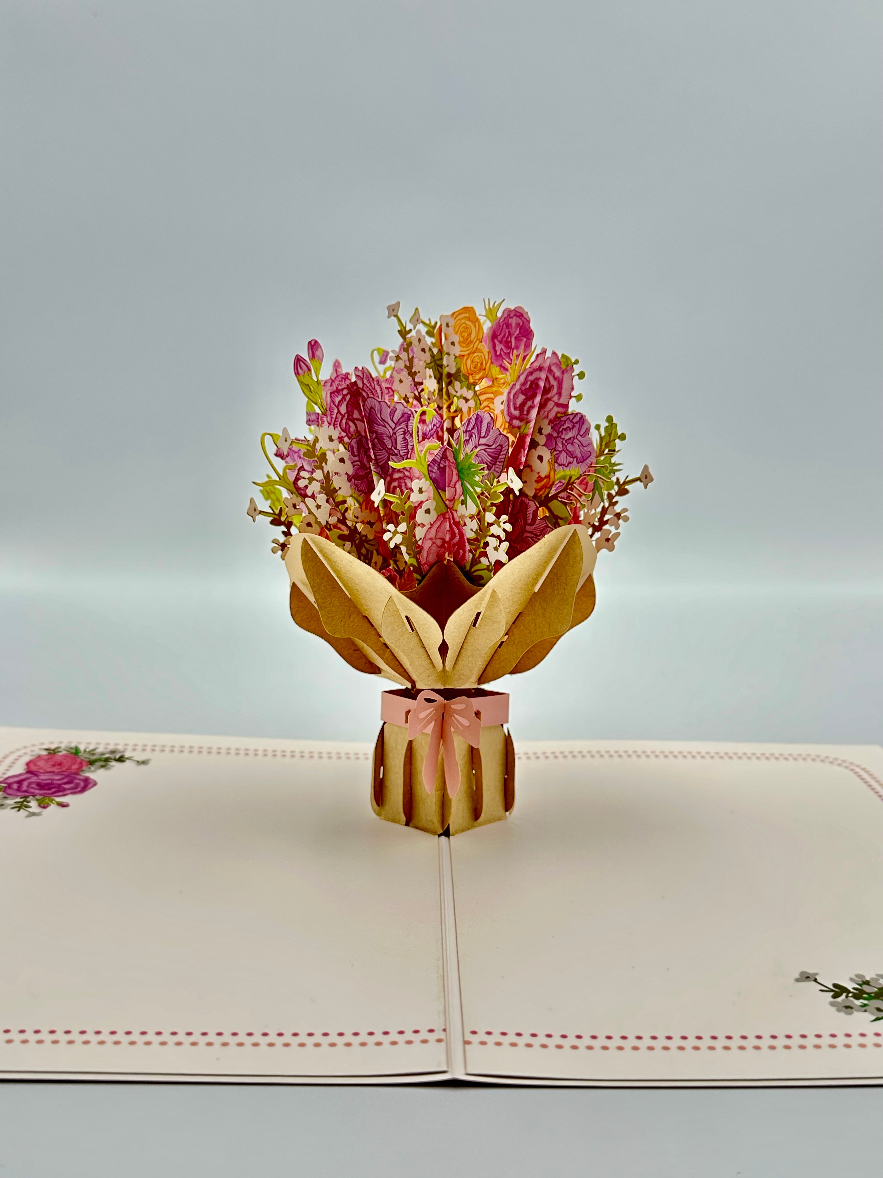 Flower Bouquet Pop-up Greeting Card