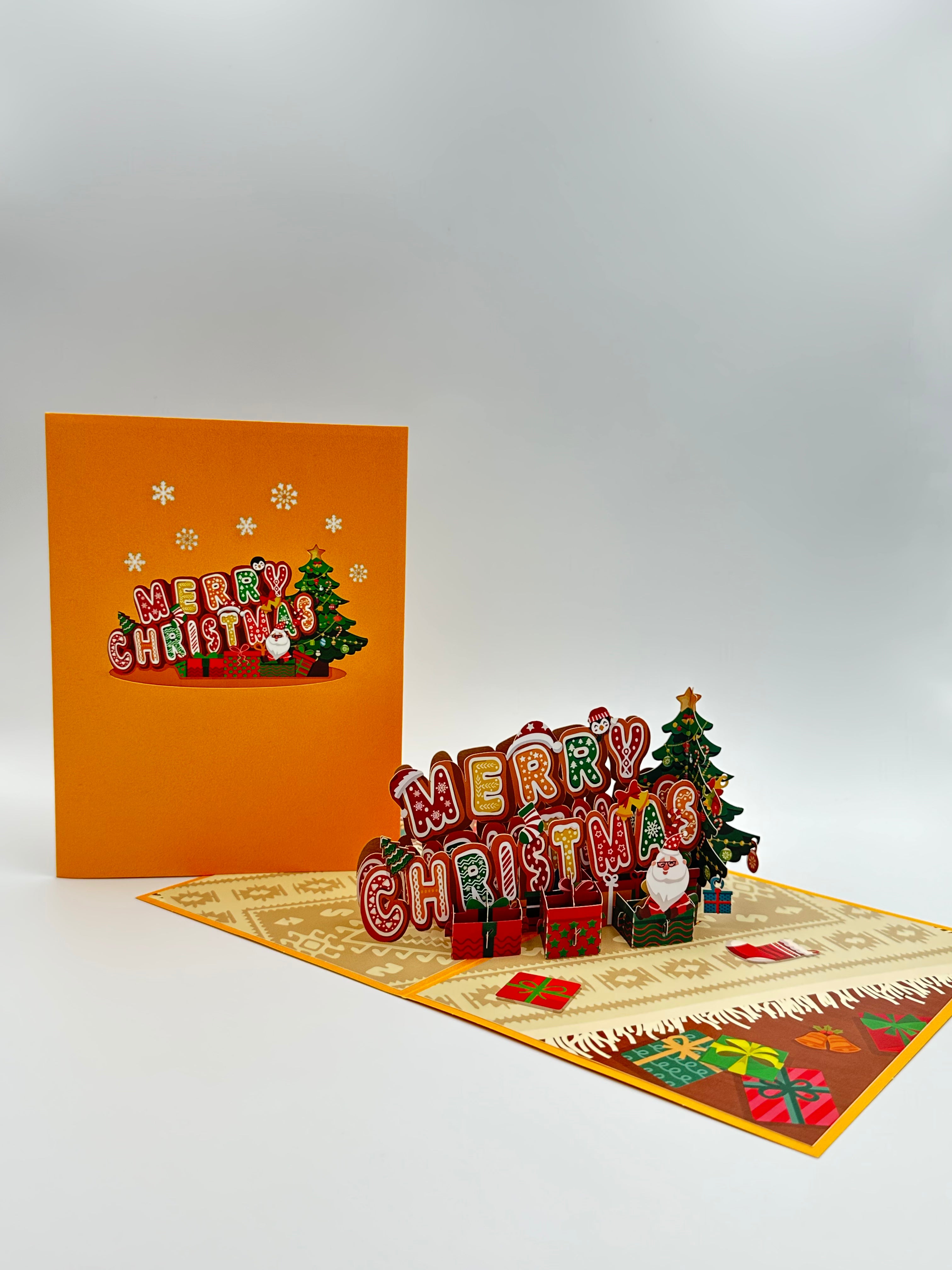 Merry Christmas Card Pop-up Card