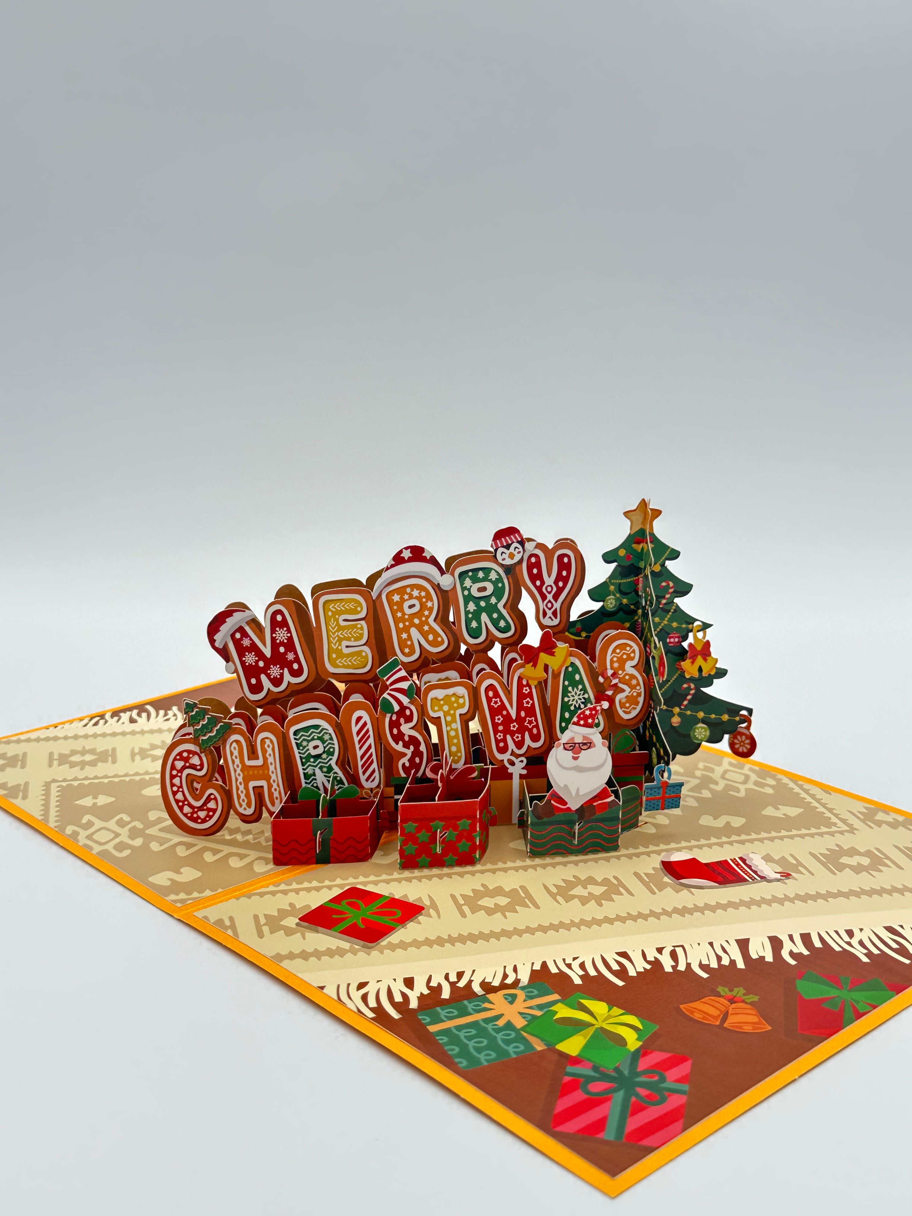 Merry Christmas Card Pop-up Card