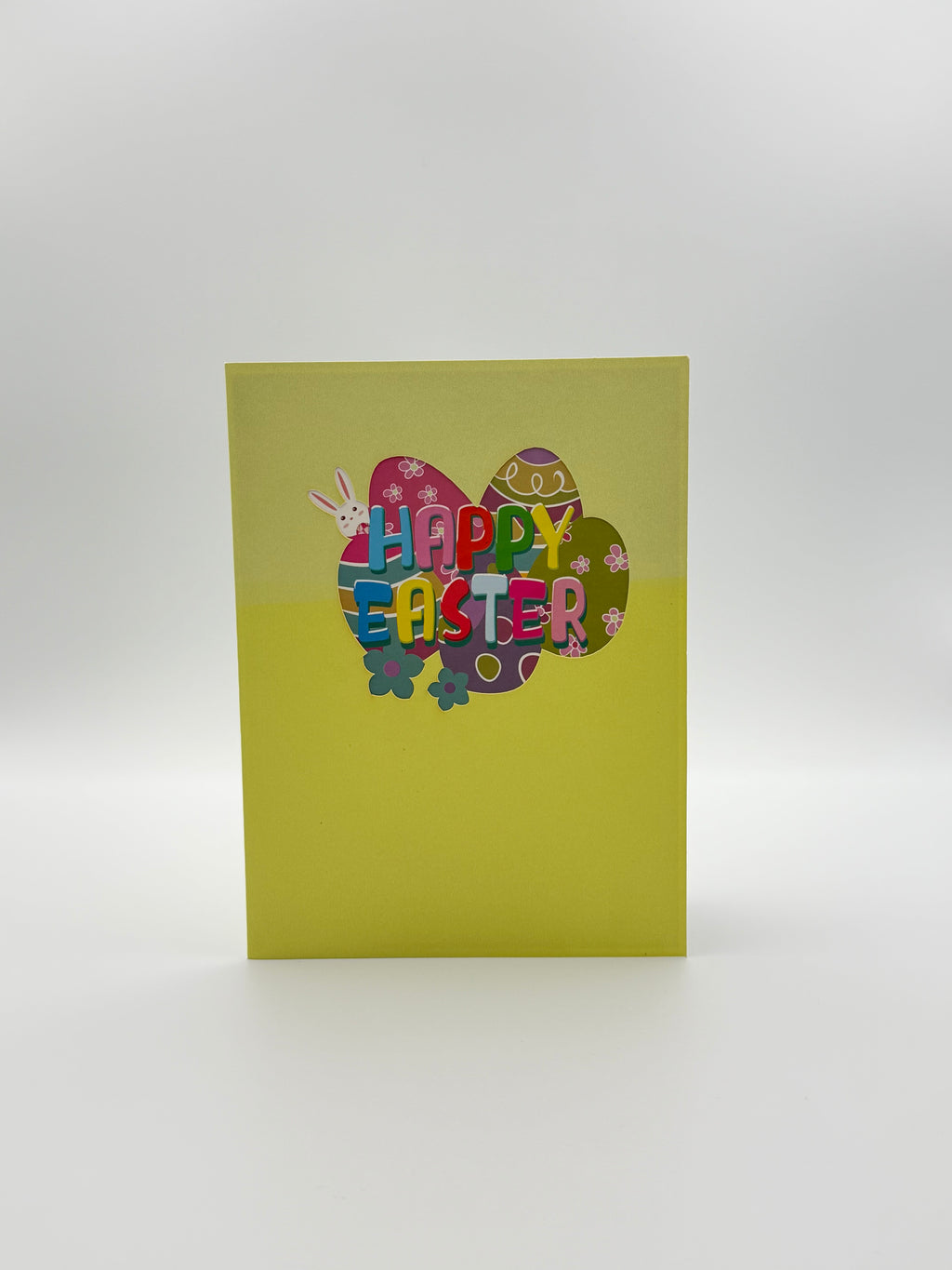 Happy Easter Bunny Garden 3D Pop-Up Card