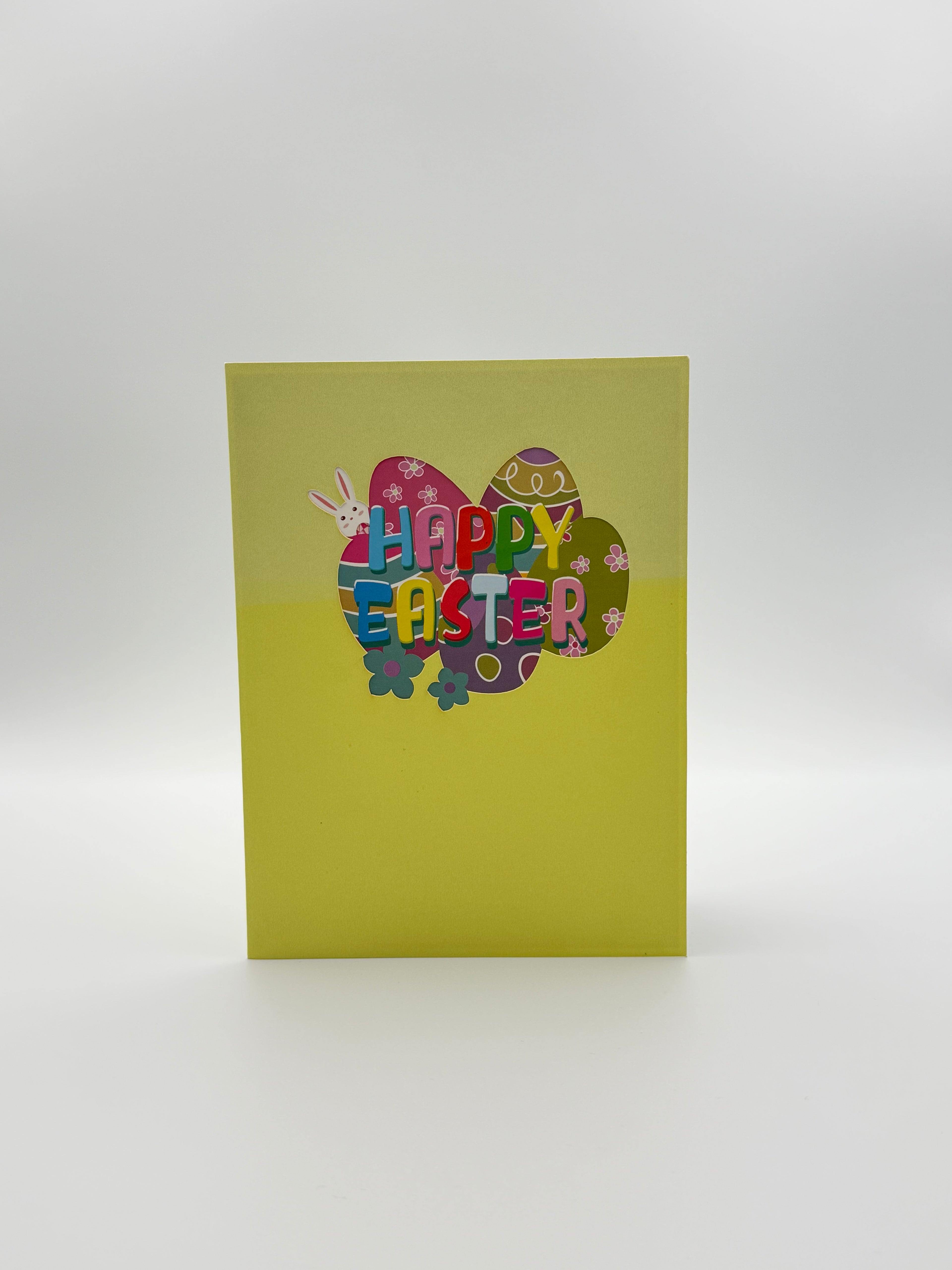 Happy Easter Bunny Garden 3D Pop-Up Card