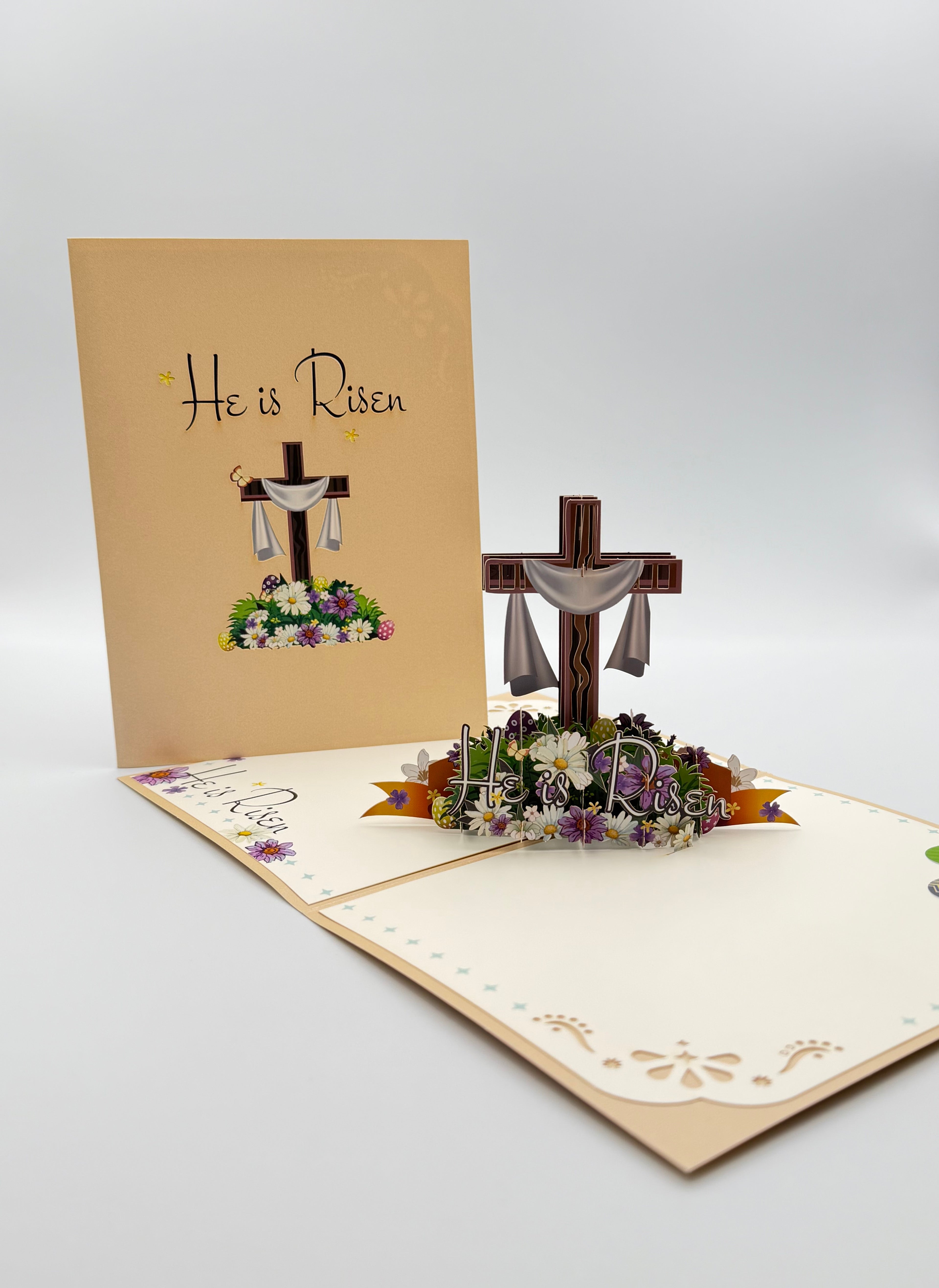 He Is Risen 3D Pop-Up Greeting Card