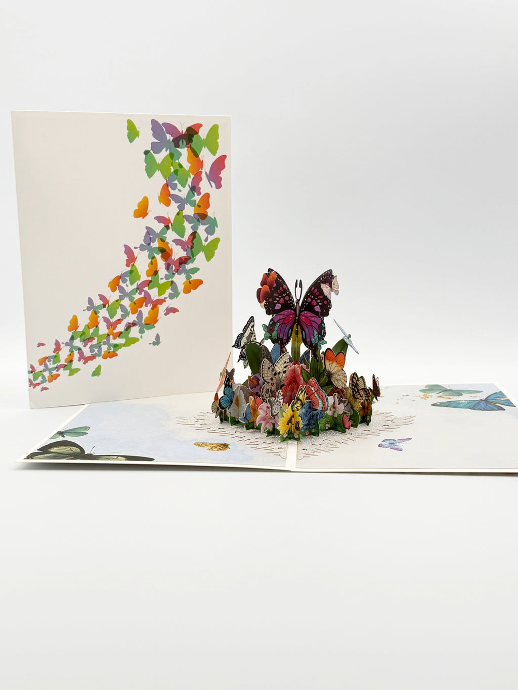 Butterfly Garden 3D Pop-Up Greeting Card